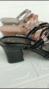 Sandal tali hak tahu wanita terbaru kekinian tinggi hak 5cm/sendal heels pesta wanita bisa cod bayar di tempat/sandal hak tinggi wanita remaja kasual