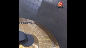 (1คู่/เนื้อหนา ทนทาน) V-TECH ฉาบเดินแถว ฉาบเดินพาเหรด พร้อมหูจับหนัง อย่างดี 12นิ้ว 14นิ้ว 16นิ้ว ฉาบทองเหลือง Marching cymbals