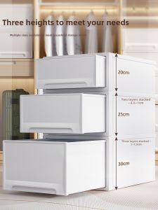 XUNHUAI | Transparent Drawer-type Plastic Underwear Storage Box