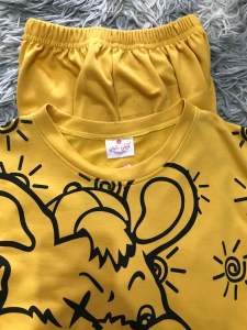 Setelan celana panjang cargo anak perempuan // setelan celana cargo motif karakter