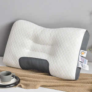 หมอน 48x74ซม. หลับลึกและดี ใบเดียว แบบนวด ใช้ในบ้าน รองรับคอ หลับลึกดี หนาไม่ยุบ หมอนหอพัก หมอนสุขภาพ ซักได้