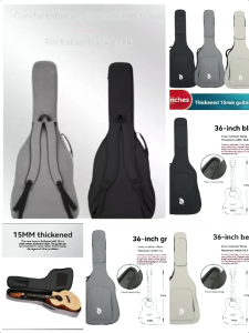 Guitar bag acoustic 36 inches folk classical acoustic general purpose 12mm thickened waterproof Guitar bag padded classic piano protective