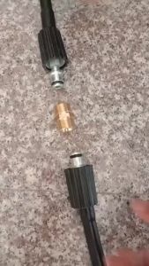 High Pressure Washer Hose Extension Connector Brass Metric M22 15mm Female Thread to M22 14mm Male Fitting Hose Coupler Adaptor