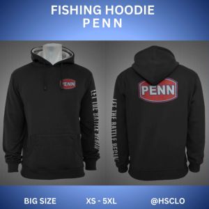 Hoodie Jumper Sweater Pocket Black Colour Hobi Mancing Big Size XS-5XL Bahan Fleece Katun