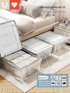 Younal | Bed Under Storage Box Plastic Flat Wheeled