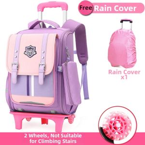 KABUYOUSI | Waterproof Detachable Pull-Along Backpack for School Boys