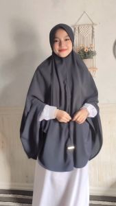 Khimar Fiyah Pad Tali M/L/XL/XXL Woolpeach luxury by yufina