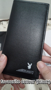 Men Bifold Long Wallet Set with Box | Premium PU Leather Wallet | Gift Set for Men | Slim Card Holder Billfold | Stylish Long Purse