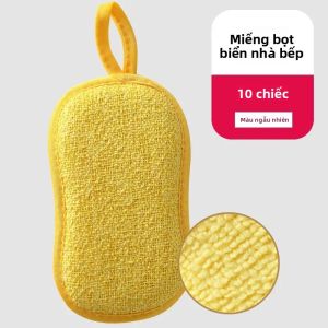 5/10/20/30 Chiếc Không Trầy Xước Microfiber Bọt Biển Rửa Chén Thân Thiện Với Môi Trường Magic Bọt Biển Cho Nhà Bếp Dụng Cụ Vệ Sinh Dishcloth