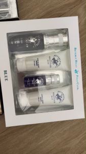 Bộ quà tặng nước hoa xịt toàn thân sữa tắm gội BEVERLY HILLS POLO CLUB BLUE THIS EXCLUSIVE FOUR PIECE SET FOR MEN cho nam của Mỹ