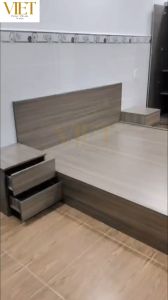 Giường ngủ gỗ MDF 2 hộc kéo. giường Gỗ HCM Kích thước đa dạng