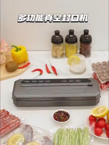 Heavy Duty Digital Display Vacuum Sealer Machine Dry & Wet Sealing 9998KPa Built-in Cutter Food Fresh Keeper
