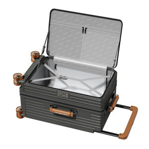 Vali mở ngang JUPITER FLY có thanh kéo rộng sức chứa lớn thiết kế khung nhôm