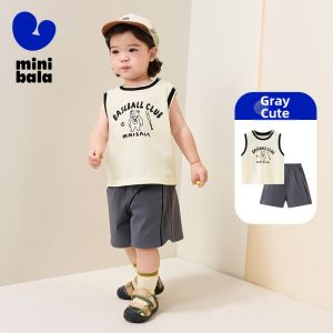 MINI BALA | Moisture-Wicking Short Sleeve Set Baby Boy/Girl T-Shirts Shorts