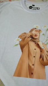 shine-KAOS DISTRO WANITA LENGAN PANJANG BAHAN COTTON COMBED 24s  BASIC T-SHIRT / HJB #06