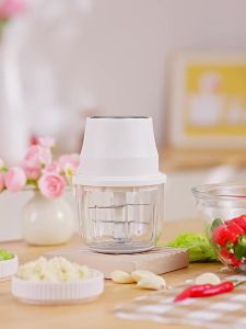 【大马仓发货】【350ML6刀片玻璃碗】荣事达无线电动蒜泥器厨房家用绞肉机小型打辣椒蘸料