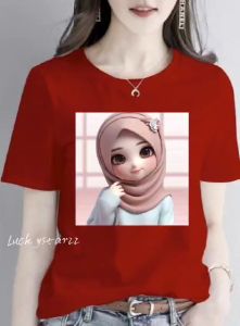 KAOS ATASAN GIRLS/ COTTON COMBED WANITA