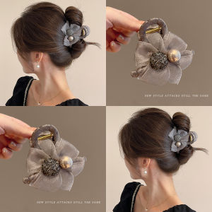 Elegant Pearl Hair Clip Womens Small Butterfly Knot Hair Grips Back of Head Hair Clips 2025 New Style Fashion Hair Accessories