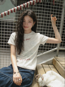 Mixd | Design-oriented Loose Round-neck Printed Short-sleeved T-shirt