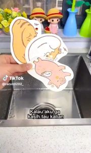 Spons Busa Karakter Cuci Piring spon Cuci Piring Sponge Busa Ajaib