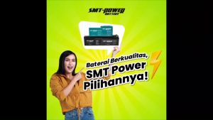 Baterai SMT 6DZF12 12V 12AH 2HR Baut Elektrik Vehicle Battery. Original Garansi Resmi Packing Aman