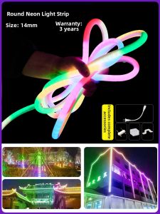 YUANMUXUAN | LED Waterproof Flexible Rainbow Changing Decorative Light Strip