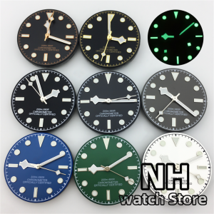 29mm Black Green Grey White Dial With Snowflake hands Luminous Fits NH34 NH35 NH36 ETA2824 2836 PT5000 Miyota DG Movement