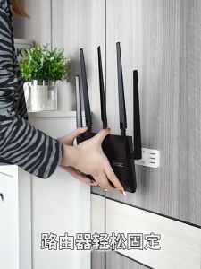 Kitchenut Wall Mount Extension Plug Holder Socket Hanger Desk Wire 360° Rotatable Cable Organizer Power Strip Rak Socket