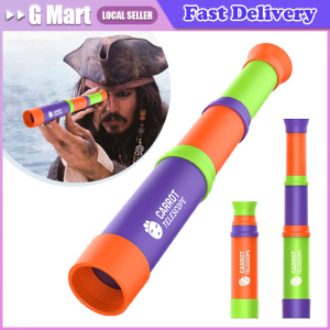 Cartoon Carrot Monocular Toy Collapsible Single Len Telescope Kids Outdoor Educational Science Toy Toddler New Year Gift