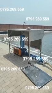 Máy nén khí oxy 80-5.5kw nội địa trungsủi khí oxy nuôi tôm cáxử lí nước thải 2 bình dầuquạt 3 lá đầu hút gió cao