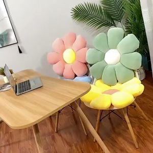 Đệm Tựa Lưng Ghế Văn Phòng Sofa Ngồi Bệt Thiết Kế Hình Bông Hoa Mềm Mại Xinh Xắn