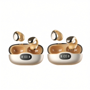 Lenovo | Bluetooth Wireless Earclip Headphones Power Display Screen High Definition Sound Long Battery Life