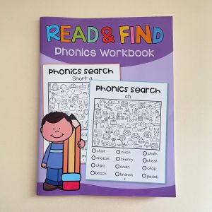 Phonics Read and Find Game Workbook Preschool Kindergarten English Learning Teacher Teaching Aids Learn to Read Montessori