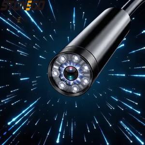 1920P HD Endoscope Camera 164ft Semi Rigid Snake 8 Adjustable LED Lights IP67 Waterproof Borescope for iOS Android
