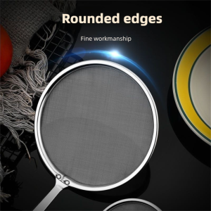 Kitchen Multi-functional Filter Spoon Stainless Steel Fine Mesh Wire Oil Skimmer Strainer Fried Food Net Kitchen Gadgets