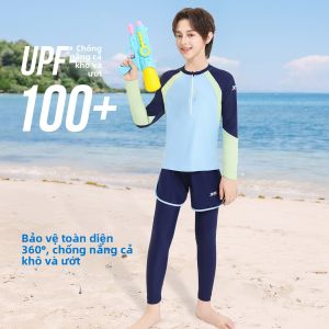 XTEP | Đồ Bơi Dài Tay và Quần Dài cho Bé Trai