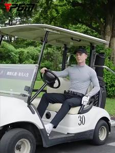 PGM | PGM Mens Golf Long Sleeved T-shirt Summer Ice Silk Breathable Base Shirts Clothing YF202