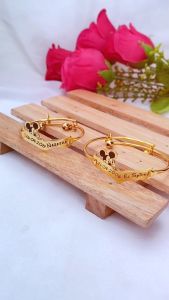 Syifa Bracelet - Gelang Anak Premium Custom Nama Tanggal Lahir Titanium Anti Karat Grafir Laser