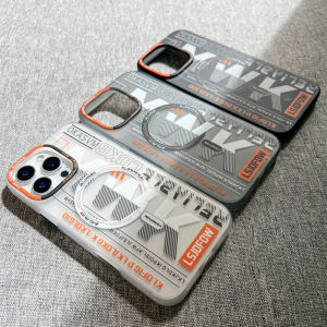 เคสโทรศัพท์เคลือบสุดเท่ทันสมัยสำหรับกรอบ TPU นุ่ม MagSafe + ฝาหลังฝ้าโปร่งแสงสำหรับ16 15 14 13 12 Plus เป็นมิตรกับผิวเคสกันกระแทกกันกระแทก