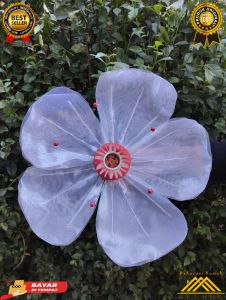 KELOPAK BUNGA DEKORASI/CUP BUNGA LAMPU DEKORASI PALAMINAN MODEL BUNGA KAMBOJA DIAMETER 36 CM