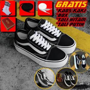 SEPATU VANS OLDSKOOL HITAM PREMIUM SEPATU SEKOLAH HITAM