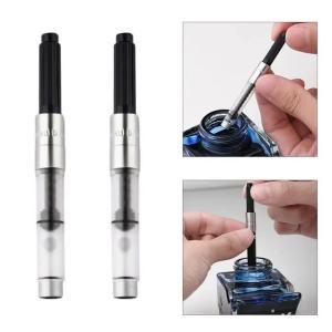 2pcs Rotary Ink Absorber Filler Cartridge Ink Converter Fountain Pen Ink Suction 34 Caliber for Hongdian 1850 Stationery