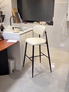 High Stool Home Use Iron Bar Chair Coffee Shop Bar Counter Hotel Island Stool Modern and Simple