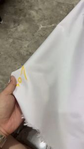 Kain Oxford Super Kualitas Lebar 155 cm Putih Lembut Katun Polyester