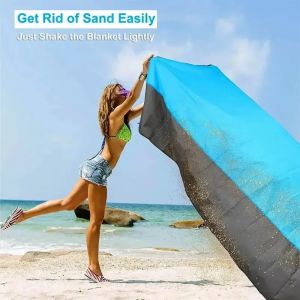 200*210cm Sandproof Beach Blanket Waterproof Beach Mat Portable Lightweight Picnic Blanket Camping Mat For Travel Hiking Sports