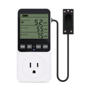 juan juan | Humidity And Temperature Control Socket LCD Digital Display Thermostat Switch Humidity Temp Controller With Temperature Sensor