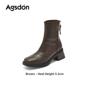 Agsdon | Thick Sole Womens Boots for Summer British and Cowboy Style
