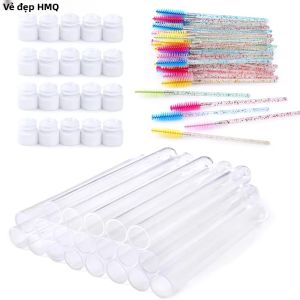 Bộ Ống Mascara Mi Giả Có Thể Tái Sử Dụng - 20/100 Chiếc Cọ Chuốt Mi Chống Bụi Đầu Cọ Thay Thế Được Dụng Cụ Trang Điểm