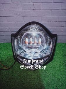 Lampu utama Vixion plus Biled Shroun Proji Biled  4 Lensa 8D