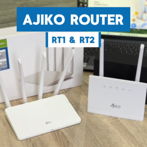 Ajiko เราเตอร์ใส่ซิม wifi 4G 5G เน็ตเเรง300Mbps ตัวปล่อยไวไฟ รองรับทุกซิม ซิมเทพ เชื่อมต่อ 32เครื่อง